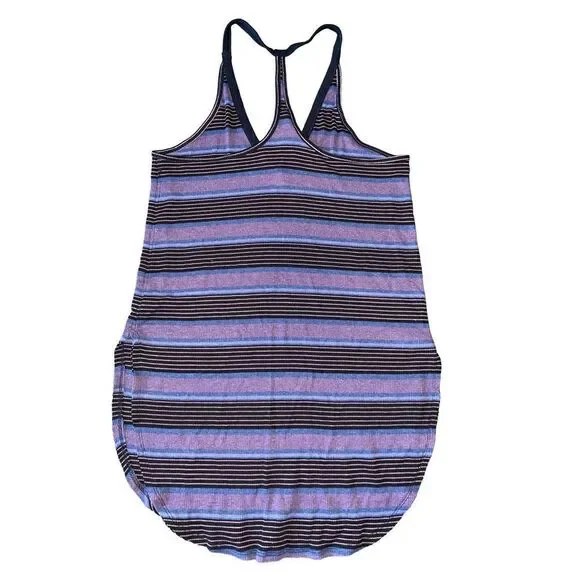 Free People Purple Striped Racer Back Tank - Picture 4 of 8